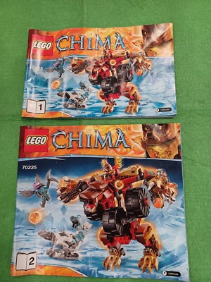 Lego 70225 Legends Of Chima Bladvic s Rumble Bear- 2 Instruction booklets only