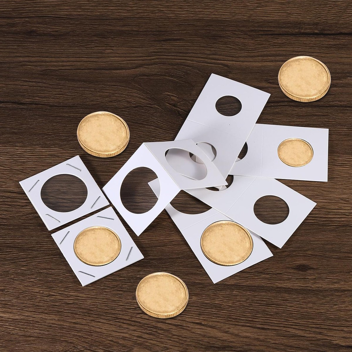 100/200PCS Coin Flips, Cardboard 2