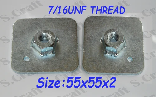 4 X BACKING PLATE HARNESS EYE SEAT BELT FIXING STRESS ANCHOR SPREADER FIA, MSA