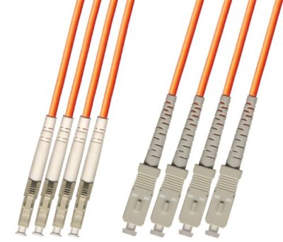 Direct Burial/Outdoor LC-SC 4-Strand Fiber Optic Cable Multimode 62.5/125 25M