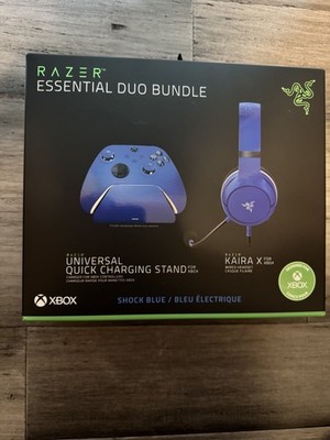 Razer Essential Duo Bundle for Xbox Kaira X Wired Headset Shock Blue New In Box