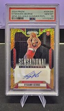 2024-25 Prizm Kyshawn George Sensational Signatures Gold Shimmer FOTL /10