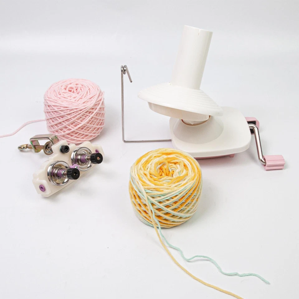 Bobinadora de bolas de hilo operada a mano bobinadora de bolas de hilo rápido bobinadora de hilo artesanías Foto 3 de 4