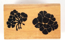Vintage 1992 Annette Allen Watkins Watkins K1067-Flowers- Rubber Stamp