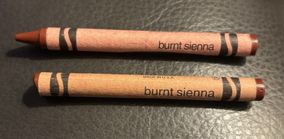 Crayola Crayon Retired Burnt Sienna Binney & Smith Vintage 90 s Set Of 2