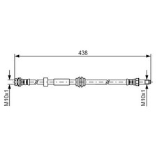 Bosch Bremsschlauch vorne für Ford C-Max Focus
