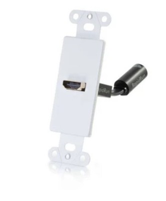 C2G RapidRun HDMI Decora-Style Wall Plate Transmitter, White 60150 NEW