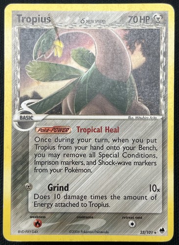 Tropius 23/101 Rare Dragon Frontiers Pokemon 2006 MP Arita