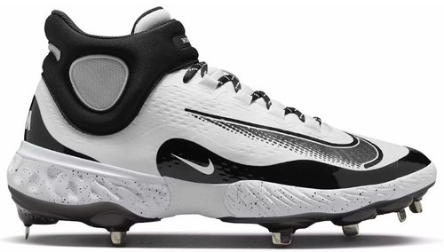 Nike Mens Alpha Huarache 4 Keystone White Baseball Shoes, Size: 8