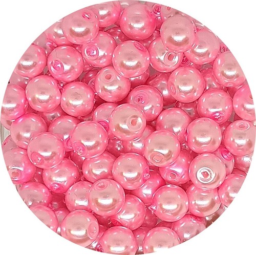 6mm/100pcs 8mm/50pcs 10mm/25pcs round glass pearl beads Jewellery DIY Craft - Picture 4 of 60