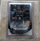 Stephon Castle Bowman Chrome Autograph 2025-26 San Antonio Spurs