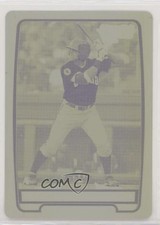 2012 Bowman Chrome Prospects Printing Plate Yellow 1/1 Adam Duvall #BCP44 0p3