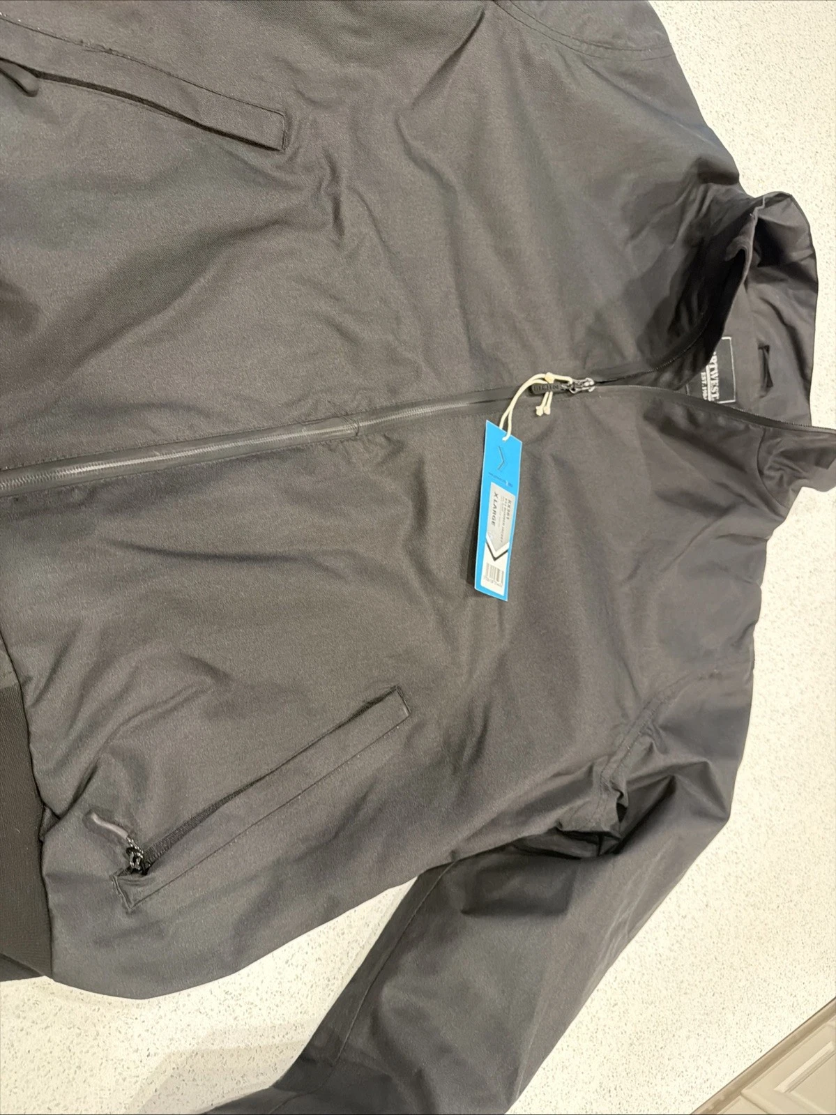 Portwest Men’s Full Zip  Black KS361 Size XL NWT image 6