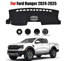Fit For Ford Ranger 2024-2025 Car Black Dashboard Cover Pad Dash Pretector Mat