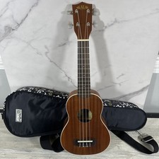Kala Satin Mahogany Ukulele KA-S, With Gotta Be Hawaiian Soft Case, Beautiful