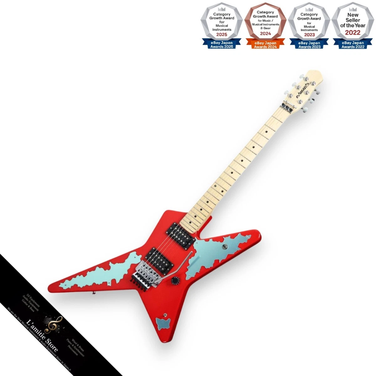 Edwards Red Solid Electric Guitars for sale | eBay