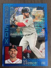 2019 Topps Silver Pack JD Martinez 1984 Chrome Blue Mojo Refractor serial /150