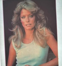 Vintage 1970's FARRAH FAWCETT Iron-On Transfer Charlie's Angels TV Star