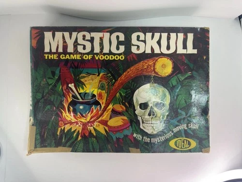 Vintage Mystic Skull the Game of Voodoo Board Game 1964 Ideal See Photos