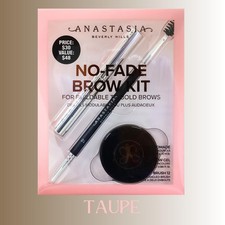 TAUPE Anastasia Beverly Hills No-Fade Brow Kit Pomade, Gel  Brush 12