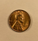 AU/BU 1939 LINCOLN WHEAT CENT ERROR COIN. MULTIBLE DIE CRACK/LAMINATION ISSUES