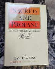 DAVID WEISS SACRED AND PROFANE HC BOOK 1968 VERY GOOD