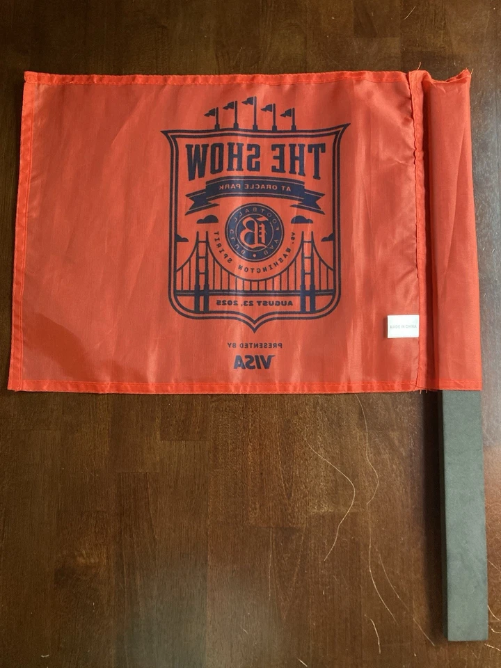 Bandera conmemorativa Bay FC 23/08/2005 “The Show” SGA Oracle Park NWSL Record Foto 4 de 4