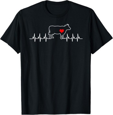 I Love My Cow Valve EKG Heartbeat Heart Patient T-Shirt