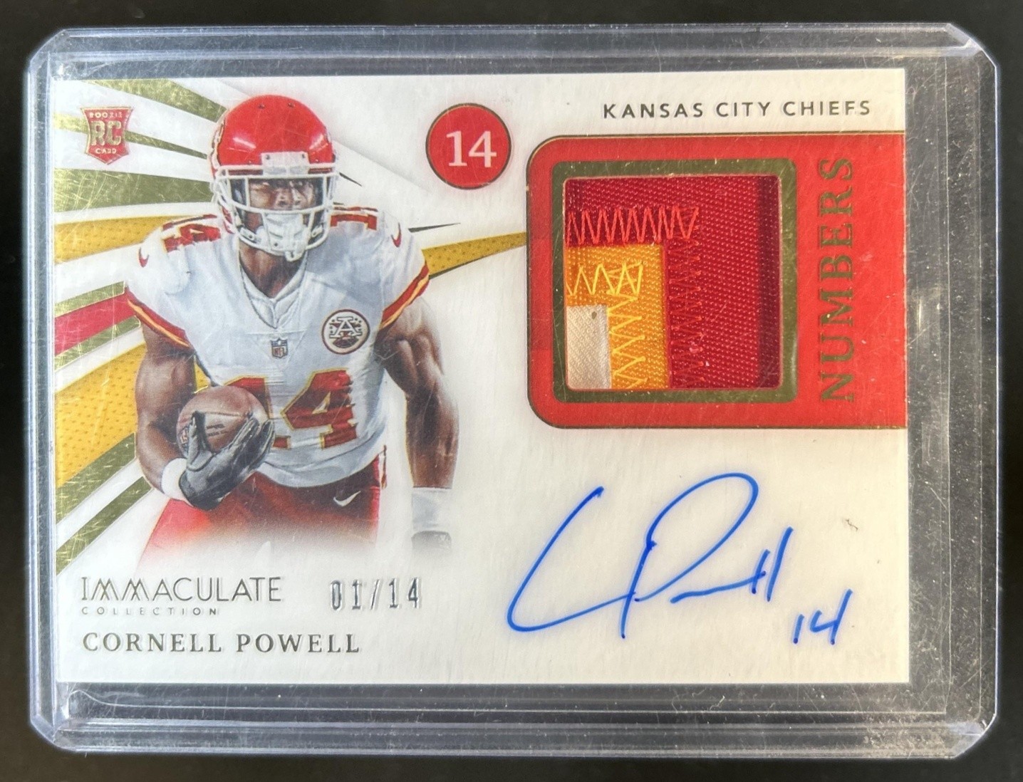Cornell Powell Panini Immaculate Collection Rookie Numbers #INACP Autograph Patch