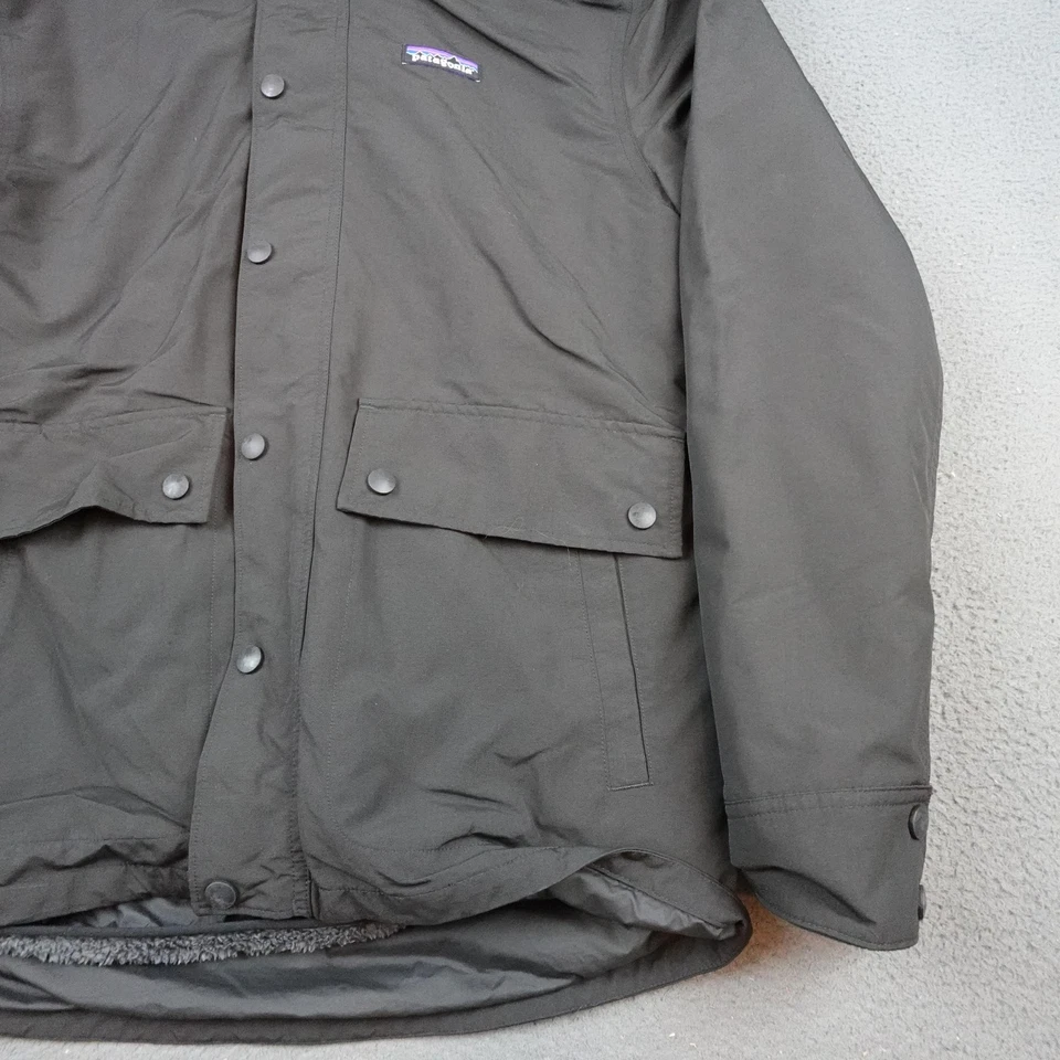 Patagonia Isthmus Jacket Mens Small Black Hooded 3 In 1 Winter Parka - Image 2 of 4