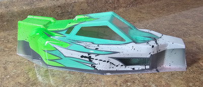 BittyDesign Painted RC Body Force Series 1/8 Scale Mint Condition