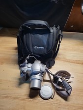 Canon PowerShot S2 IS 5MP Digital Camera w/12x Zoom Silver W/Bag-Powers On-Parts