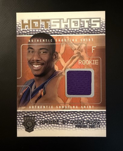 2002-03 Fleer Hot Shots Game-Used Amare Stoudemire Rookie RC Phoenix Suns