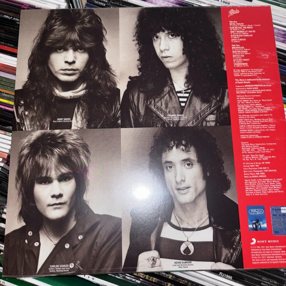 Quiet Riot, Metal Health 180 GRAM Vinyl LP, COME ON FEEL THE NOISE, NEW & Sealed - Image 2 of 2