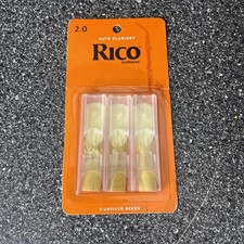 D&rsquo;Addario Woodwinds - Rico Alto Clarinet Reeds - RDA0320 - Strength 2.0, 3-Pack