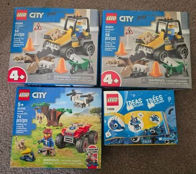 Lot of 4 NEW Lego Mini Sets 60284 (2) 60300 + 11006