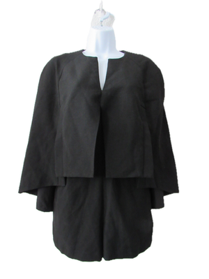 black one piece dress with jacket VERWIN Plus Size Two Pieces Denim Dress with Jackets Midi Dress Button Down  Party Long Sleeve Shirt Dress Outfits XL Black at Amazon Women's Clothing  store