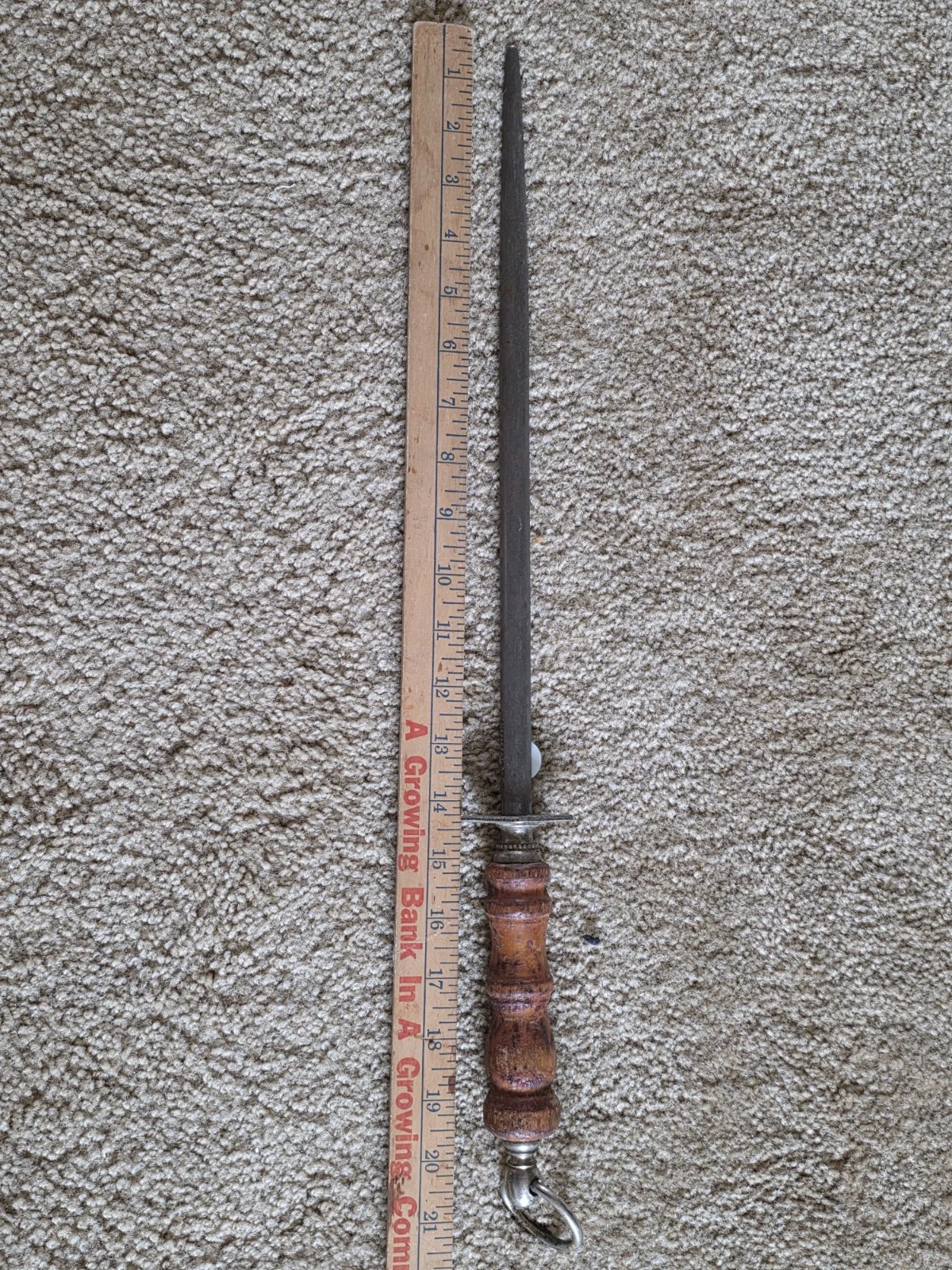 Antique F DICK 14" Honing Steel Round Pre-WWII Arrow Logo Wood Sharpening Rod 20
Opens in a new wind
