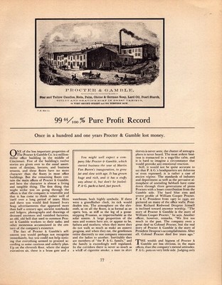 Procter & Gamble Magazine Ad 1930s Cincinnati Factory History