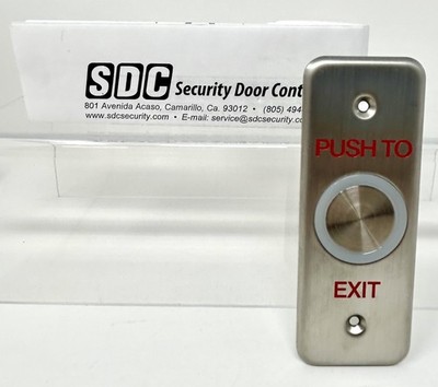 SDC 463NU Hard Wire Push Exit Switch Narrow New Open Box Security Door Controls