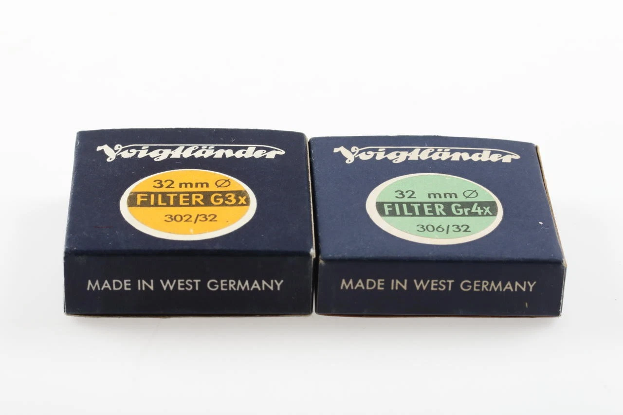 Voigtländer filter 32mm G 3x and size 4x