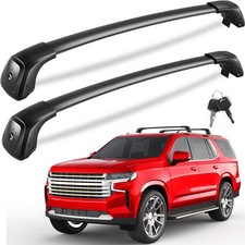 KINGGERI Lockable 330lbs Roof Rack Cross Bars Compatible with 2021 2022 2023