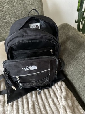 The North Face White Label Super Pack Rucksack schwarz + Mini Tasche | Laptoptasche