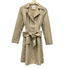 Auth LANVIN en Bleu - Beige Women's Coat