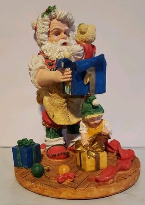 Vintage Santa's Magical Toyshop Santa Collectible Figurine 1995 6'' Cheryl Ann