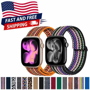Nylon Loop Strap for Apple Watch Band Ultra SE 40/41/42/44/45/49mm
