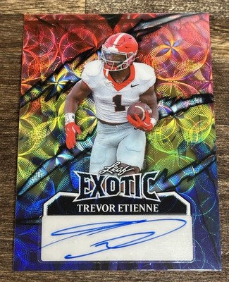  2024 Leaf Metal PressPass TREVOR ETIENNE AUTO RC #2/2 UGA DAWGS SEC CHAMPS!