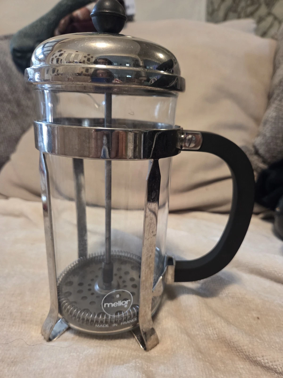 Vintage Melior Chambord 8 Cup Pyrex French Press Coffee Maker