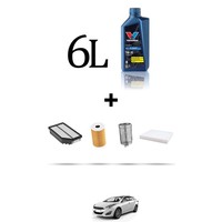 Hoffcar Wartungskit 4 Filter Und 6L ÖL FüR Hyundai I40 1.7 Crdi 104KW Ab 2015