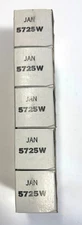 Sleeve of 5 GE JAN 5725W Electron Amplifier Radio Vacuum Tubes